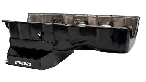 Moroso Steel T-Sump Style 20421 Oil Pan, Fits Big Block Chevy Gen V/VI Engines in Camaro, Chevelle, Nova and others, Road Race Baffle