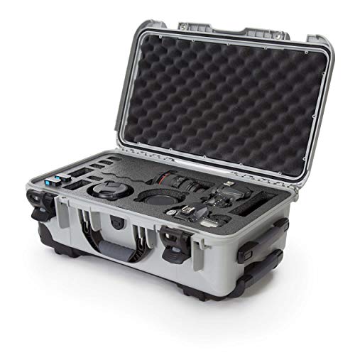 Nanuk Waterproof 935 Hard Case Carry-on with Foam Insert for 2Canon, Nikon - 2 DSLR Body and Lens/Lenses - Silver (935-EDSLR5)