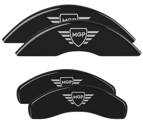 MGP Brake Caliper Covers for Front and Rear 2023 Lexus IS300 Logo, Custom Fit, Black