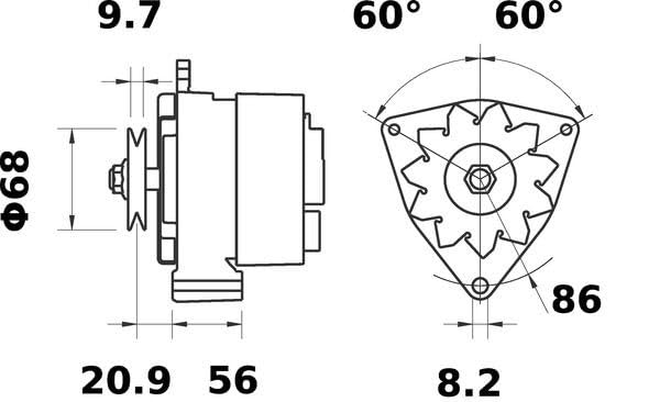 Alternator Mahle - MG604
