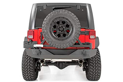 Rough Country Tire Carrier Rear Bumper for 2007-2018 Jeep Wrangler JK - 10594A