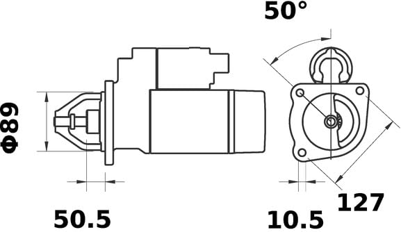 Starter Mahle - MS41