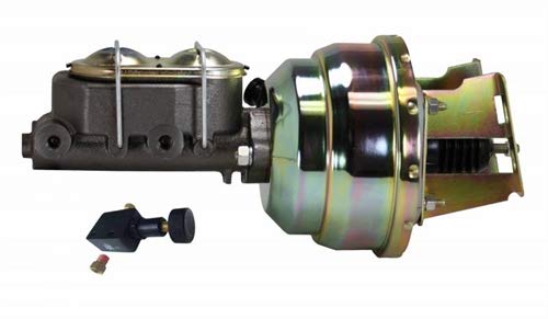 8 Inch LEED BRAKES Dual Power Booster, 1-1/8 Inch Bore Master, Adjustable Proportioning Valve (Zinc)