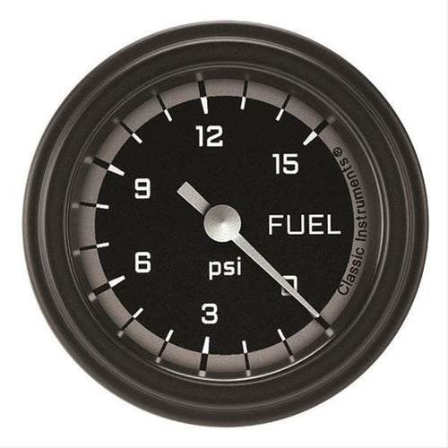 AX145GBLF Classic Instruments Gray 2-1/8" Fuel Pressure Gauge, 15 psi AutoCross