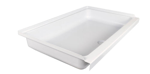 Shower Pan Assembly ICON 15242 SP2438-PW, Center Drain