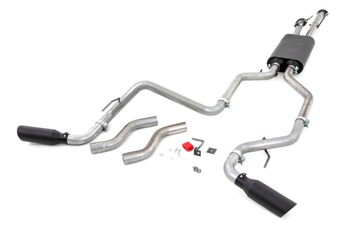 Dual Rough Country Cat-Back Exhaust for 2009-2021 Tundra | 4.6L/5.7L - 96012