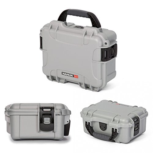 Silver Nanuk 904 Waterproof Hard Case with Foam Insert