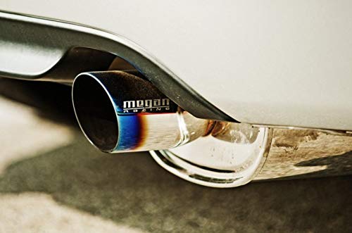 Megan Racing MR-MU-MVO-2 Dual Rolled 3.5" Burnt Tip Universal Muffler