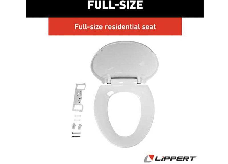 Flow Max Lippert Components 2022121972 RV Toilet Seat Assembly