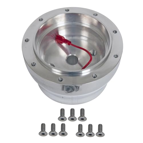 Polished Nine Bolt Billet Aluminum Steering Wheel HUB Adapter for Honda