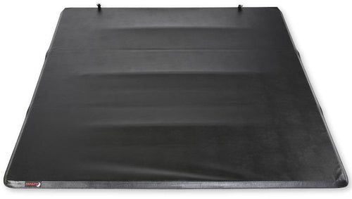 Soft TrailFX Tri-Fold Tonneau Cover fits Ford F-150 5.5 Ft Bed 2015-2020 Black Vinyl with Aluminum Rails Lockable Tailgate Handle Clamp-On Installation Weather Resistant TrailFX TFX3313