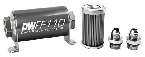in-line DeatschWerks Fuel Filter and housing kit (8-03-110-040K-8)