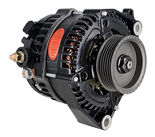 Alt GM Denso Powermaster Black 245A Corvette 3" 6 grv Under Drive Pulley 1-Wire