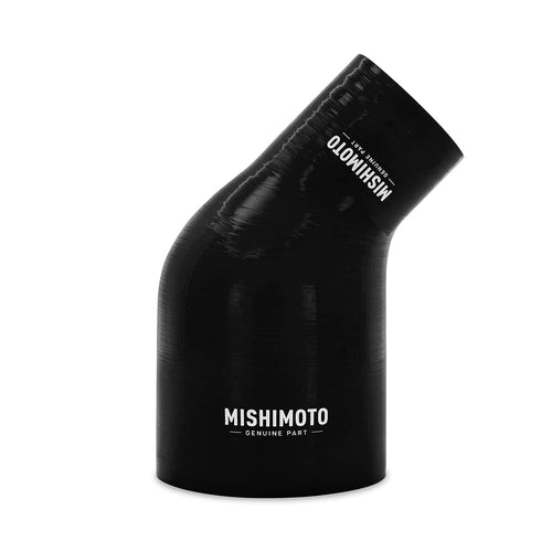 Mishimoto 45-Degree MMCP-R45-2540BK Silicone Transition Coupler, 2.50" to 4.00", Black
