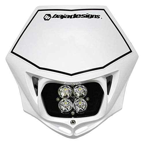 Baja Designs Squadron Pro Motorcycle LED Headlight Kit (A/C) w/Shell (White Shell)
