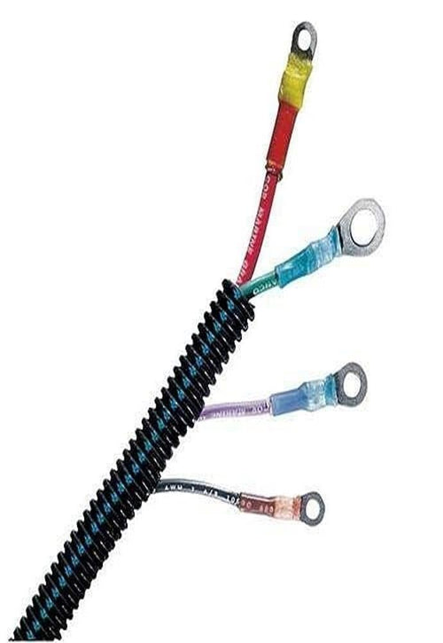 Marine Grade Ancor 453386 Electrical Self-Extinguishing Split Loom (3/8-Inch Diameter, Black, 100-Feet)