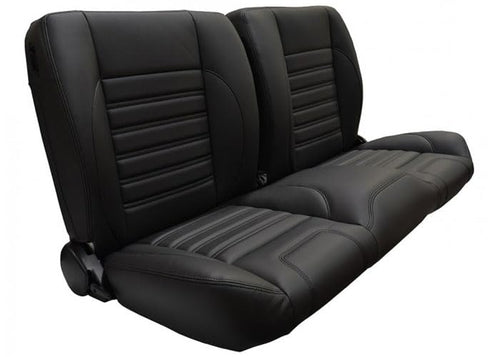 Brothers Trucks Split-Bench Seat QSBNH87WHITE - Sport - Black/White Stitching