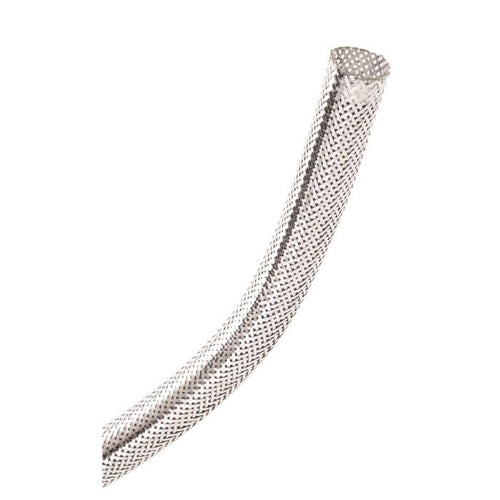 TRIC KIT Hotrod Braided Cover for 1/8" to 2 3/4" Diameter, Chrome