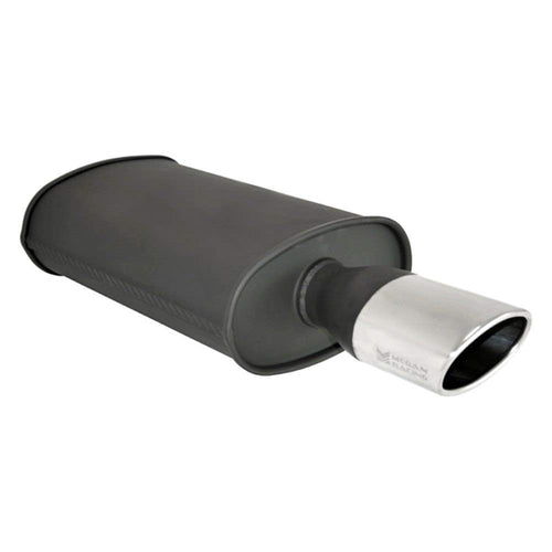 Megan Racing 2.5" Inlet MR-MU-OST-B 4.5"x3" SINGLE Oval Burnt Stainless Steel Tip