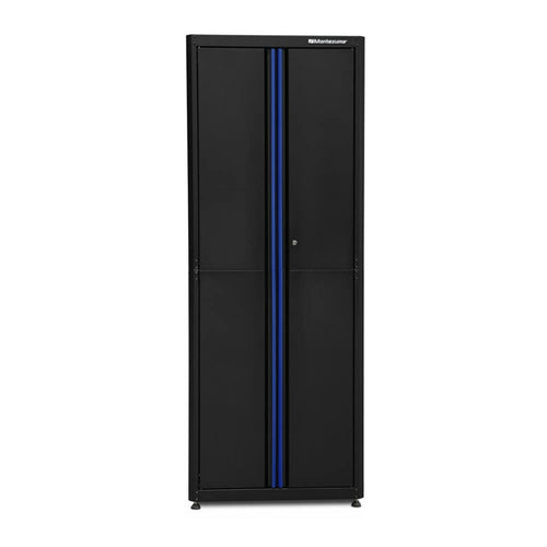 30.5" x 24" Montezuma 2-Door Locking Standing Cabinet for Garage Tool Storage, Black