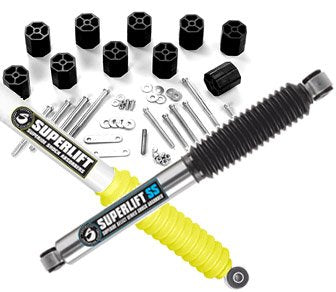 SUPERLIFT SUSPENSION RealTruck 2" Rear Lift Blocks | 2-Piece Set | 021-2 | Universal Application with 11/16 pins