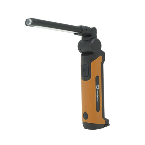 200-Lumen Southwire SL20RSW Folding Rechargeable LED Handheld Flood Light, 360° Pivoting Head, 4 Light Modes, Magnetic Base and Hanging Hook, Includes a Carry Case with Belt Clip, 1M Drop Tested