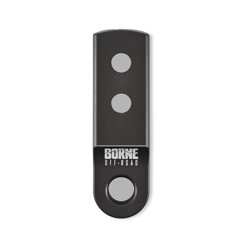 2” Hitch Receiver Borne Off-Road Shackle Mount, Hard Anodized Gray