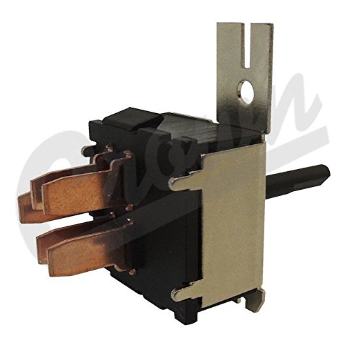 Blower Control Switch Crown Automotive 5011214AA, Black