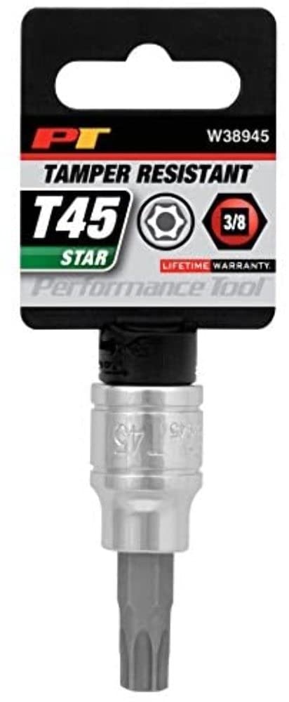 W38945 Performance Tool T-45 TR Star Bit Socket