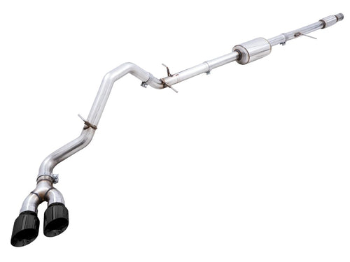 4th Gen AWE Tuning GM 1500 5.3L 0FG Catback Dual Side Exit (Flat Bumper) - Diamond Tips - 3015-23208