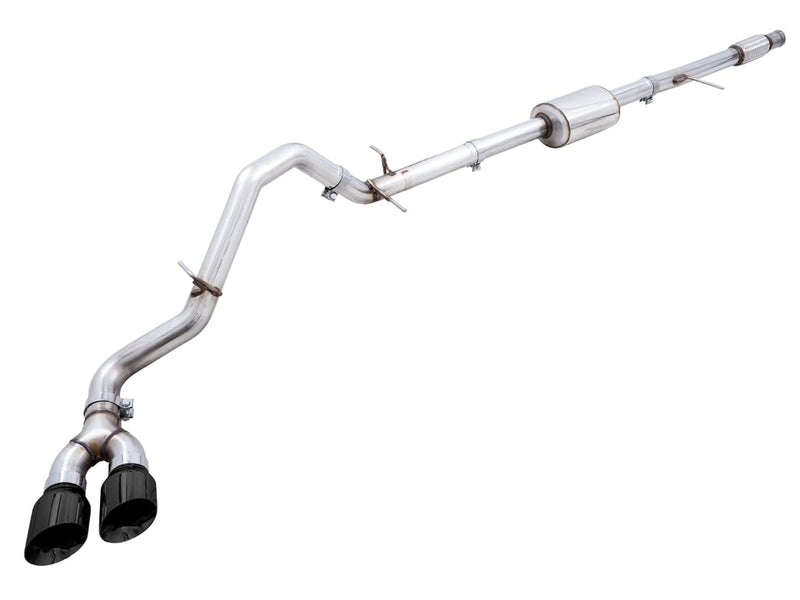 4th Gen AWE Tuning GM 1500 5.3L 0FG Catback Dual Side Exit (Flat Bumper) - Diamond Tips - 3015-23208
