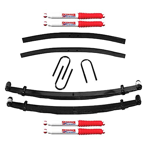 Skyjacker Suspension Lift Kit D200BAK-N w/Shock Nitro Shocks 2.5 in. Lift Incl. Front Leaf Springs Front U Bolt Kit Front Bushing Kit Rear Add-A-Leafs