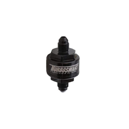 Turbosmart Billet TS-0804-1001 Turbo Oil Feed Filter w/ 44 Micron Pleated Disc AN-3 Male Inlet