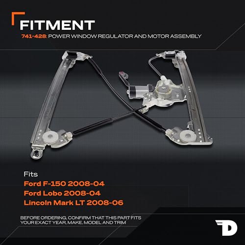 Dorman Front Driver Side 741-428 Power Window Regulator and Motor Assembly Compatible with Select Ford / Lincoln Models (OE FIX)
