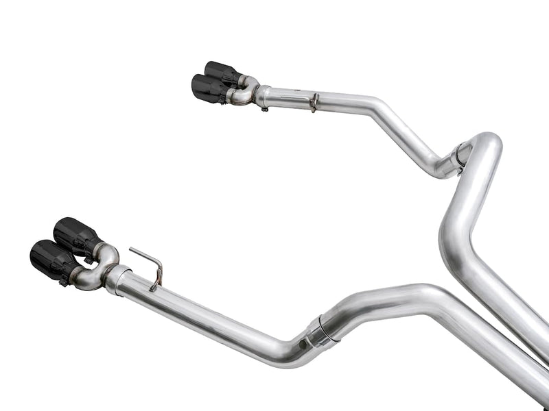 4th Gen AWE Tuning GM 1500 6.2L 0FG Catback Split Rear Exit (w/Bumper Cutouts) - Quad Diamond Tips - 3015-43204
