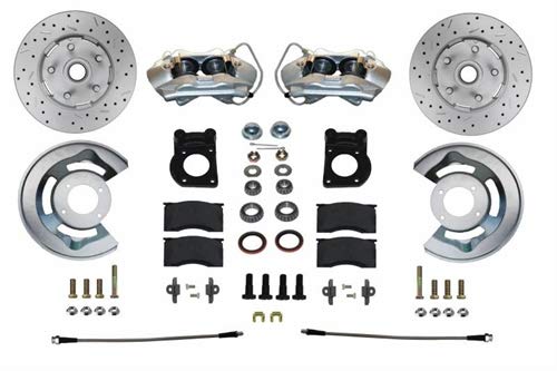Front Disc Brake Conversion Kit LEED BRAKES 70-73 Ford Mustang, Cougar Maxgrip Xds Rotors
