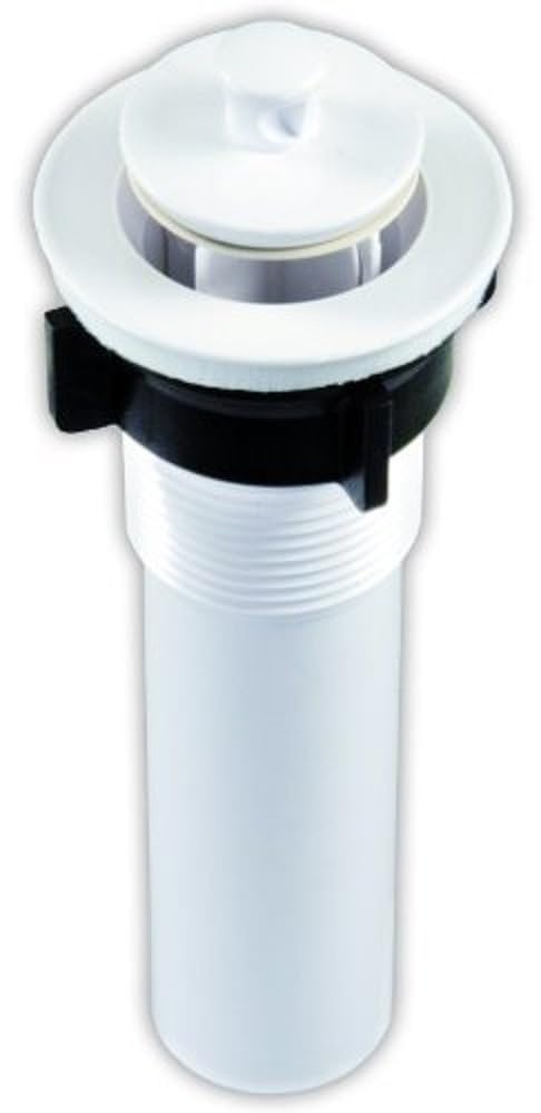 Sink Strainer JR Products 95215 with Pop-Up Stopper - White