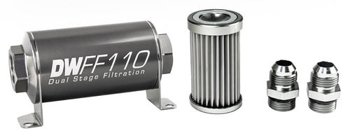 in-line DeatschWerks Fuel Filter and housing kit (8-03-110-005K-10)