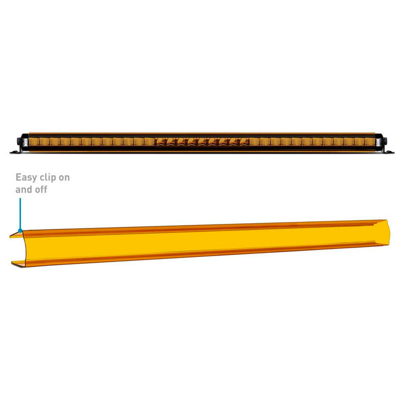 Off-Road Borne Light Bar Cover Single Row 50 In. Black