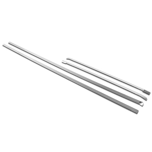 4Pc Spec-D Tuning Stainless Steel Body Side Molding Trim Overlay Compatible with Chevy Tahoe 2007-2009