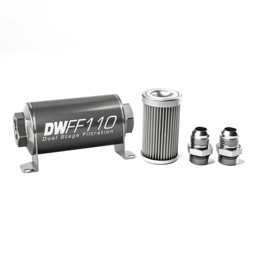 in-line DeatschWerks Fuel Filter and housing kit (8-03-110-010K-10)