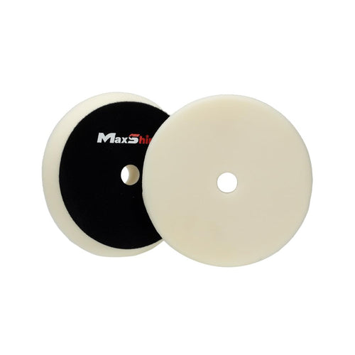 Maxshine 6.2" High Pro Universal White Finishing Foam Pad – Compatible with DA & Rotary Polishers – Professional Pad for Cutting, Polishing & Finishing – Bendable, Washable & Reusable