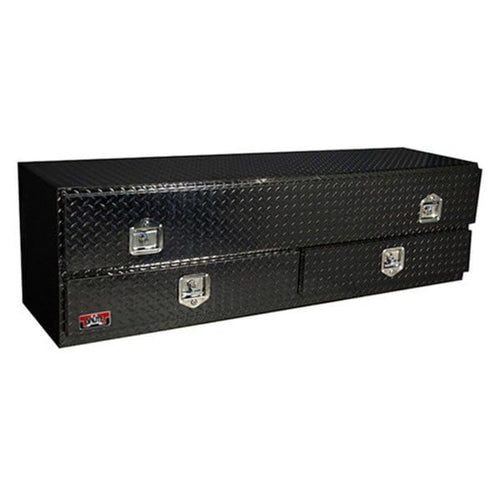 BED TOPSIDER STAKE W/BOTTOM DRAWERS -BLACK TEXTURE COAT