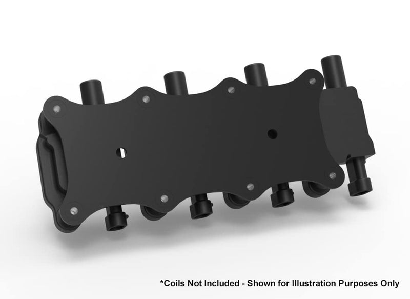 Holley EFI 561-130 Remote Relocation Bracket Igntion Coil, Black Finish, Pair