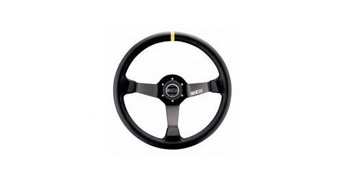 Black Sparco 015R345MSN Suede Steering Wheel