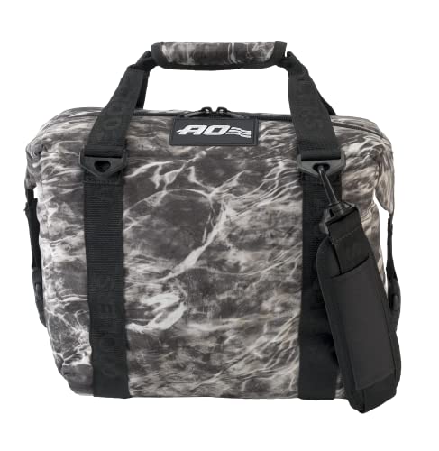 AO Coolers Soft Cooler, Elements 12 Pack, Manta, Grey Camo, AOELMA12