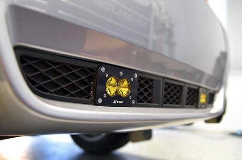 Baja Designs S2 Black Sport LED Light Pod (Driving/Combo; Clear)
