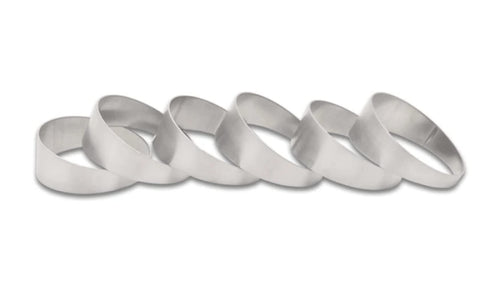 Power Vibrant 13615 Pie Cuts, 304 Stainless Steel, Natural, 1.50 in. Outside Diameter, 2.00 in. Centerline Radius, 15 degree per cut, Set of 6