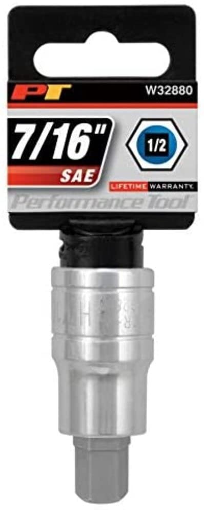 7/16-Inch Hex Bit Socket Performance Tool W32880 1/2-Inch Drive