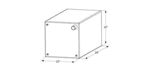 Fresh Water Tank Icon 12505, WT2471, 24x12x12, 15 Gal., Tank Only